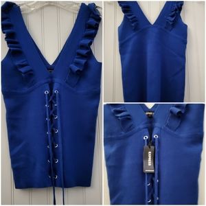 Express Lace Up Sweater Tank